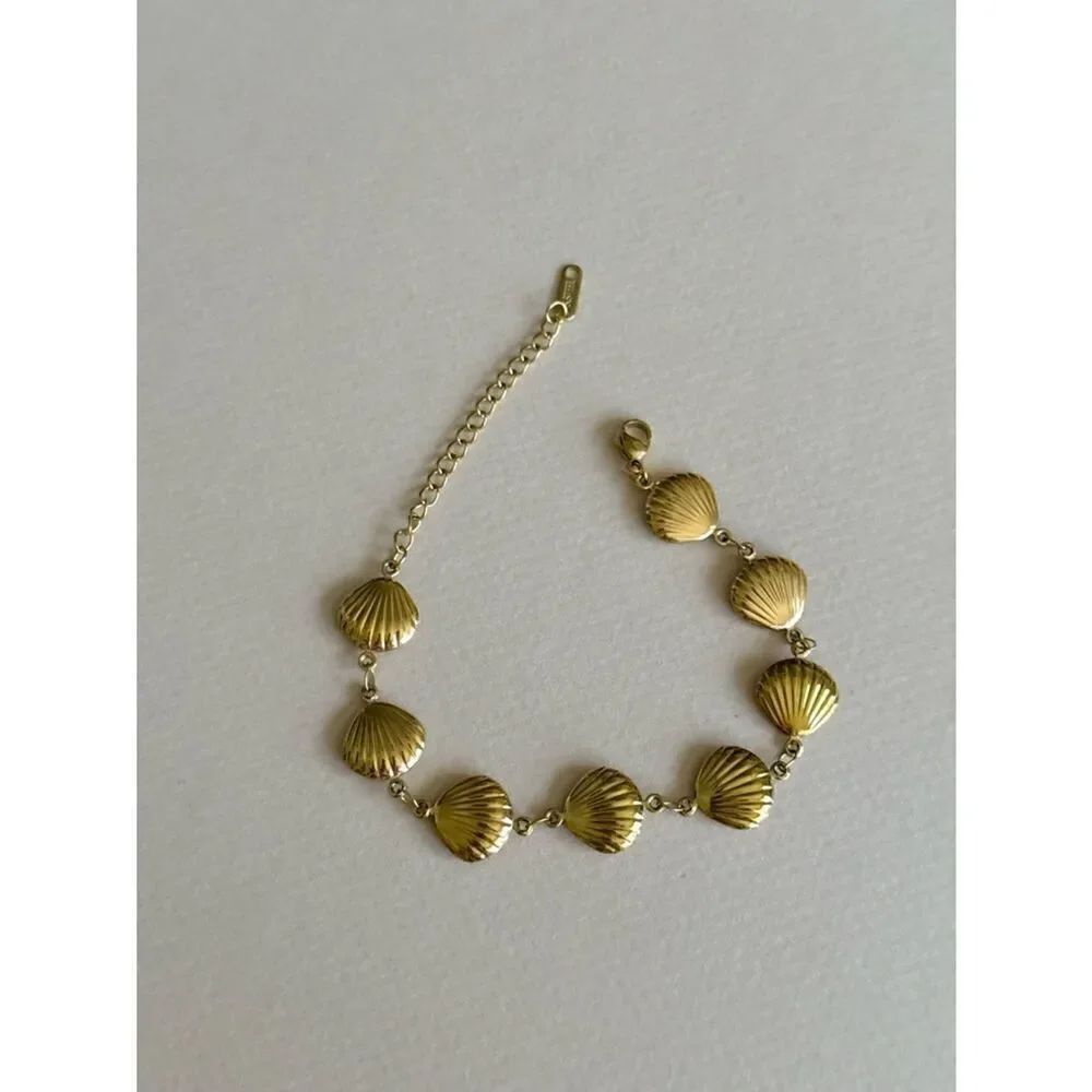 Shell Link Bracelet #2612 - Picture 6 of 7